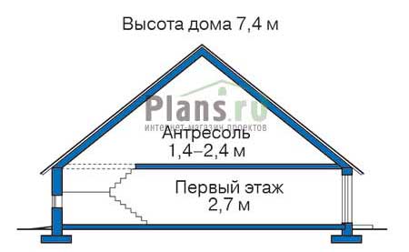 Проект кирпичного дома 70-94 план
