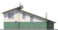 Проект кирпичного дома 70-97 фасад