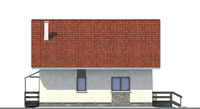Проект кирпичного дома 70-98 фасад