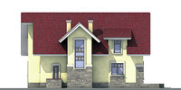 Проект кирпичного дома 71-00 фасад