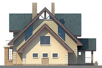 Проект кирпичного дома 71-05 фасад