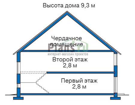 Проект кирпичного дома 71-06 план