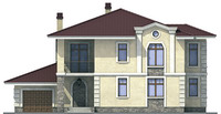 Проект кирпичного дома 71-23 фасад