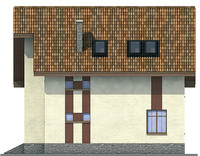 Проект кирпичного дома 71-29 фасад