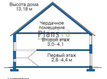 Проект кирпичного дома 71-34 план
