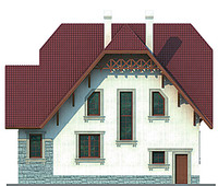 Проект кирпичного дома 71-36 фасад