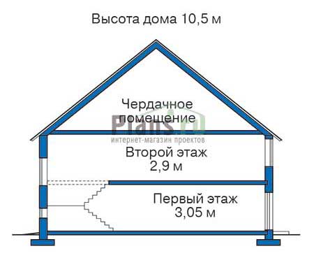 Проект кирпичного дома 71-37 план