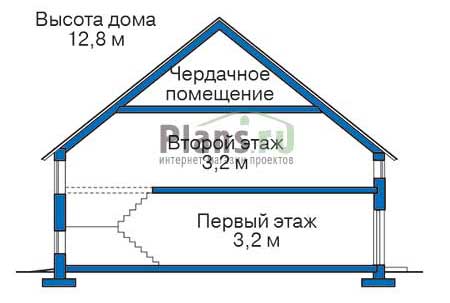 Проект кирпичного дома 71-40 план