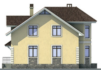 Проект кирпичного дома 71-52 фасад