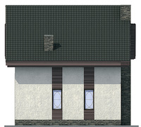 Проект кирпичного дома 71-56 фасад