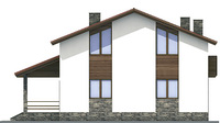 Проект кирпичного дома 71-64 фасад