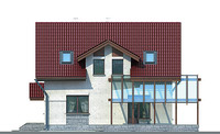 Проект кирпичного дома 71-72 фасад