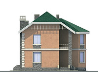 Проект кирпичного дома 71-78 фасад