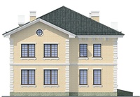 Проект кирпичного дома 72-01 фасад