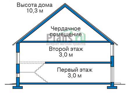 Проект кирпичного дома 72-09 план