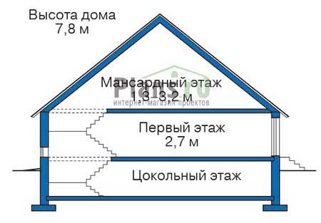 Проект кирпичного дома 72-14 план