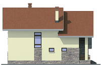 Проект кирпичного дома 72-29 фасад