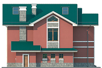 Проект кирпичного дома 72-31 фасад