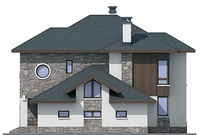 Проект кирпичного дома 72-35 фасад