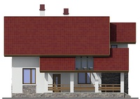 Проект кирпичного дома 72-42 фасад