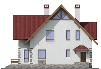 Проект кирпичного дома 72-44 фасад