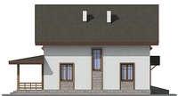 Проект кирпичного дома 72-46 фасад
