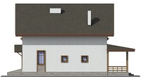 Проект кирпичного дома 72-46 фасад