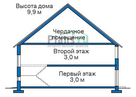 Проект кирпичного дома 72-52 план