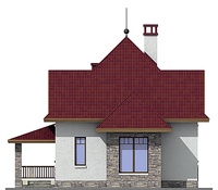 Проект кирпичного дома 72-61 фасад
