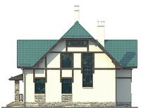 Проект кирпичного дома 72-63 фасад