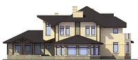 Проект кирпичного дома 72-73 фасад