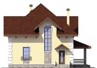 Проект кирпичного дома 72-79 фасад