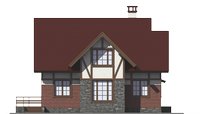 Проект кирпичного дома 73-10 фасад