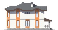 Проект кирпичного дома 73-20 фасад