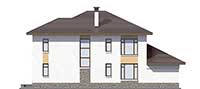 Проект кирпичного дома 73-80 фасад