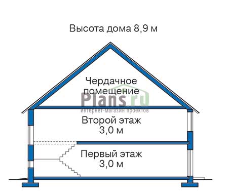 Проект деревянного дома 11-27 план