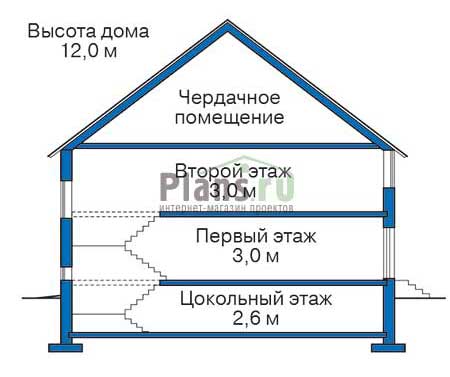 Проект кирпичного дома 35-37 план