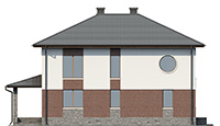 Проект кирпичного дома 41-29 фасад