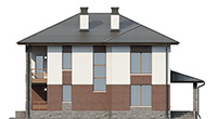 Проект кирпичного дома 41-29 фасад