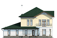 Проект кирпичного дома 41-32 фасад