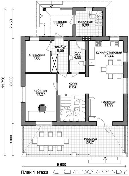 Проект дома №1534 план