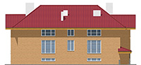 Проект кирпичного дома 41-60 фасад