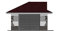 Проект кирпичного дома 41-63 фасад