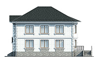 Проект кирпичного дома 41-70 фасад
