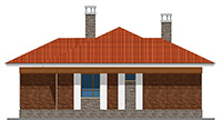 Проект кирпичного дома 41-88 фасад
