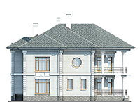 Проект кирпичного дома 42-50 фасад