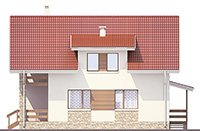 Проект кирпичного дома 42-52 фасад