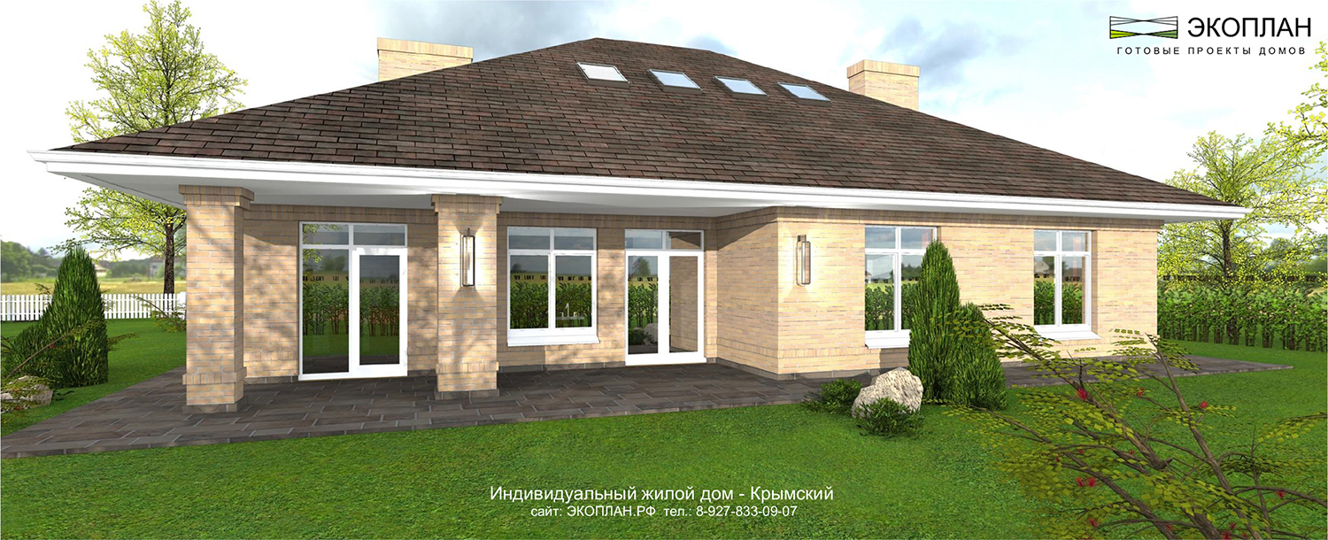 Готовый проект дома - Крымский - Ульяновск фасад