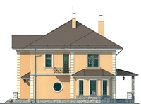 Проект кирпичного дома 37-19 фасад