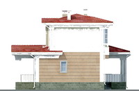 Проект кирпичного дома 33-23 фасад
